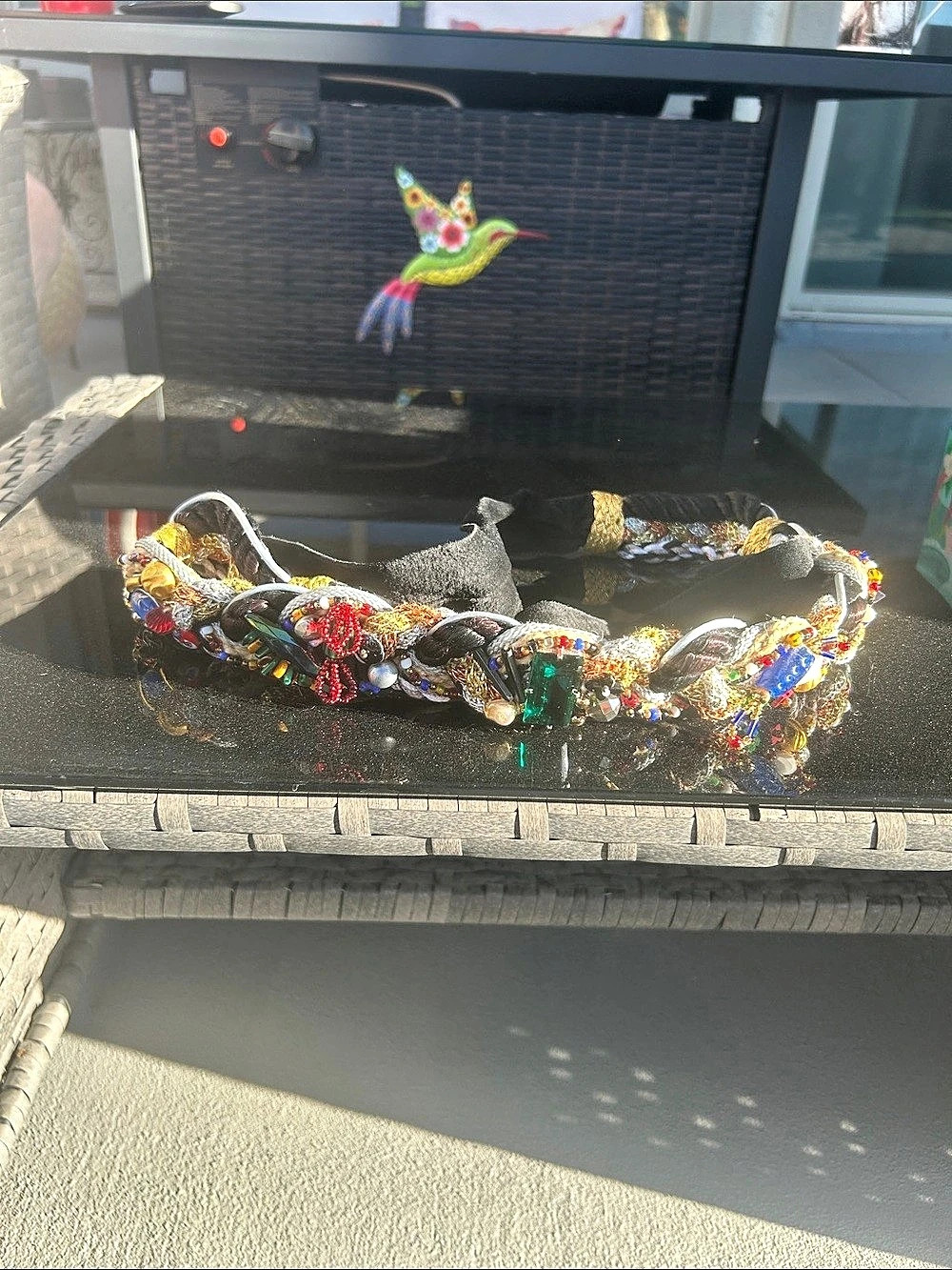 Multicolor Embellished belt